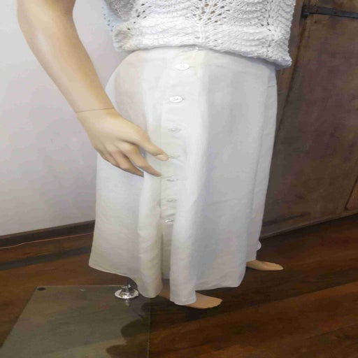 Long silk skirt