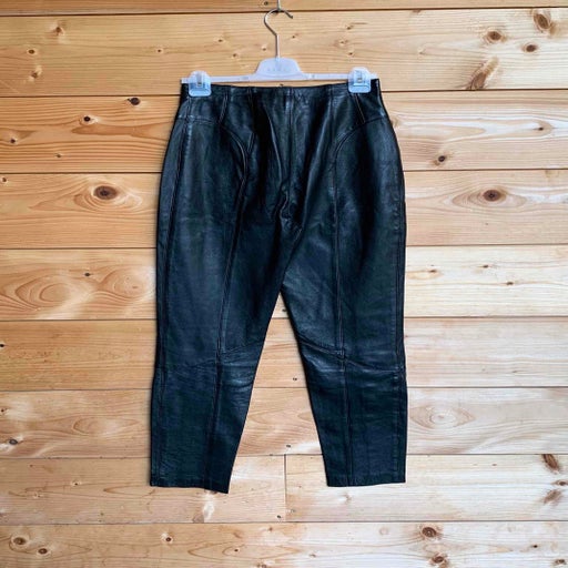 Leather carrot pants