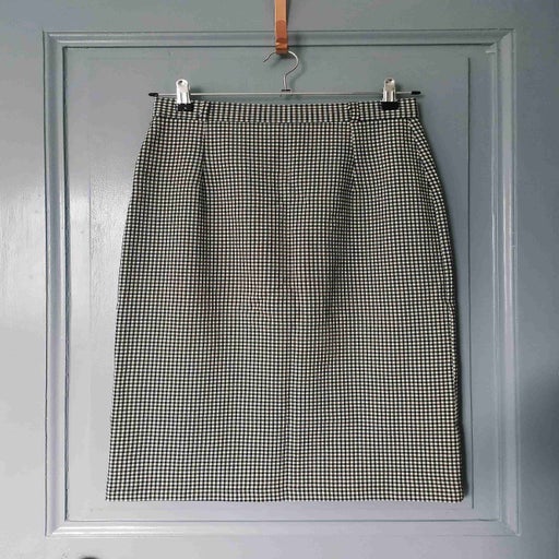 Gingham pencil skirt