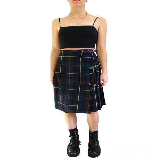 Tartan pleated skirt