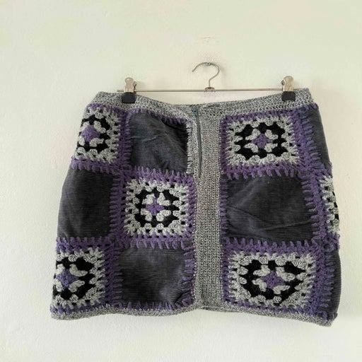 Patchwork mini skirt