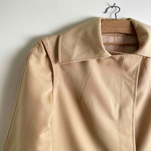 Trapeze trench coat