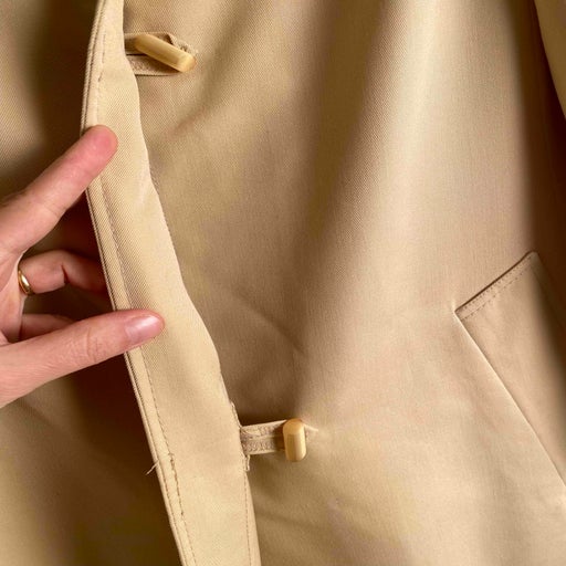 Trapeze trench coat