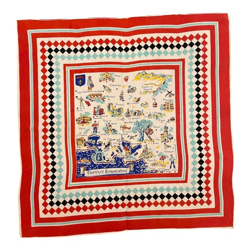 Provencal silk scarf