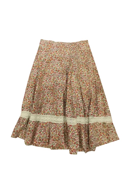 Cotton midi skirt