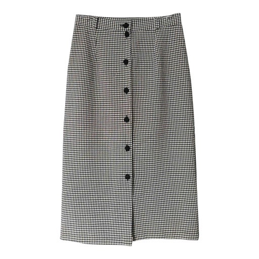 Gingham pencil skirt