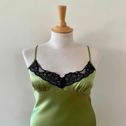 Silk satin slip dress