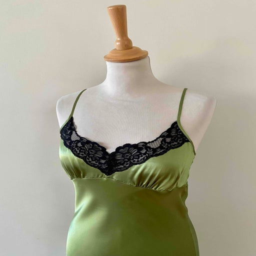 Silk satin slip dress
