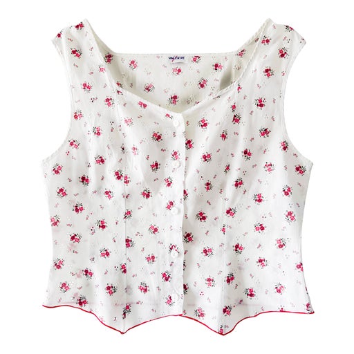 Sleeveless cotton top