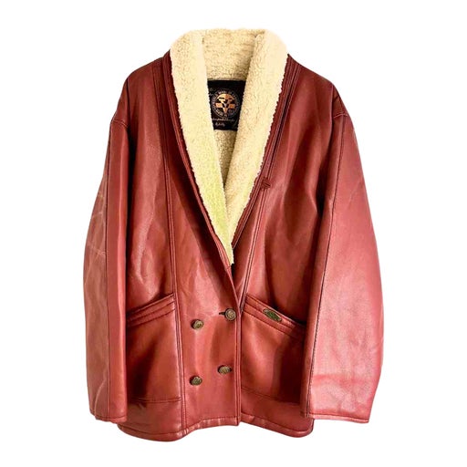 Manteau en peau lainée