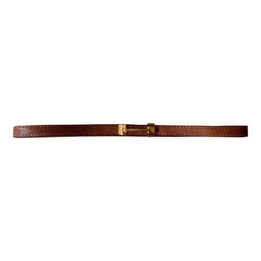 Exotic leather belt