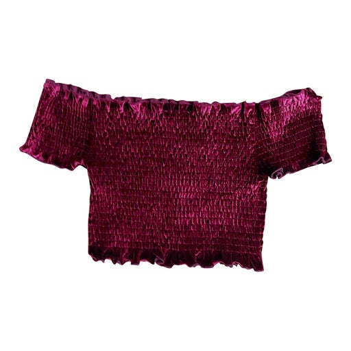Velvet crop top
