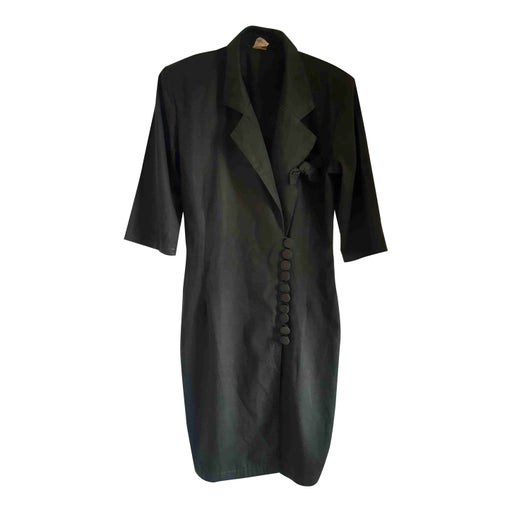 Buttoned midi dress