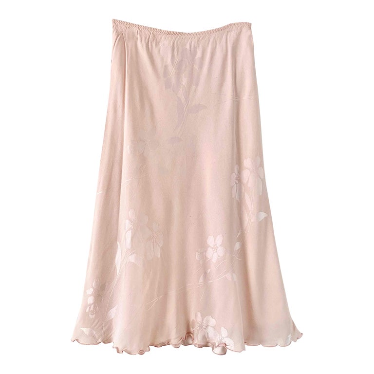 Damask midi skirt