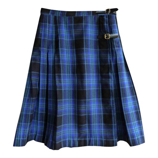 Wool Plaid Skirt