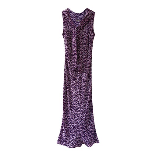 Robe longue à fleurs en voile
