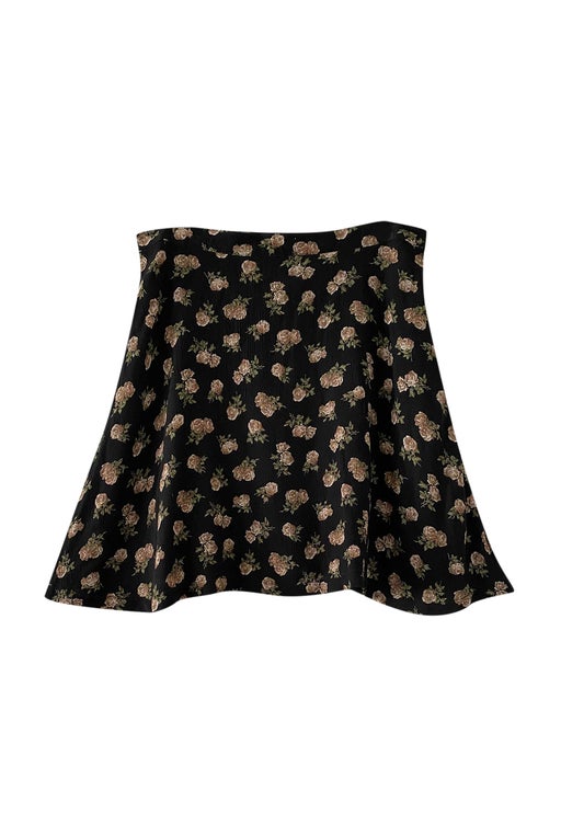 Floral mini skirt