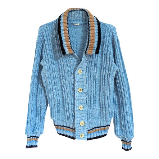 Wide collar cardigan