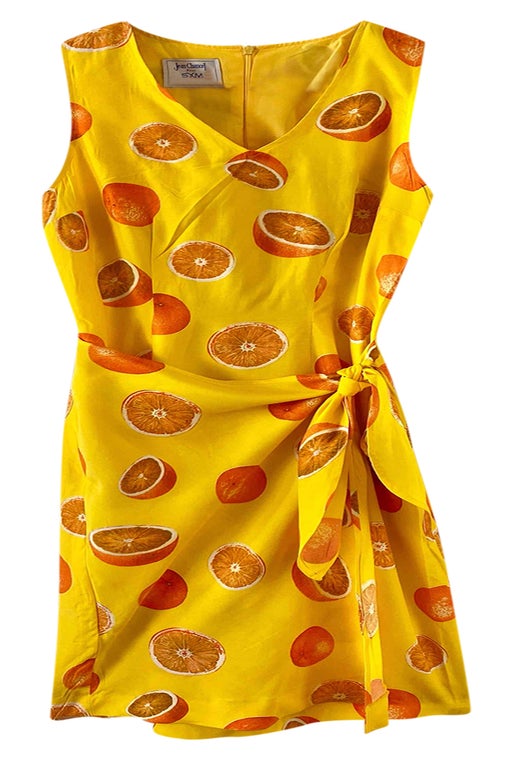 Citrus wrap dress
