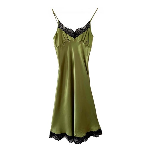 Silk satin slip dress