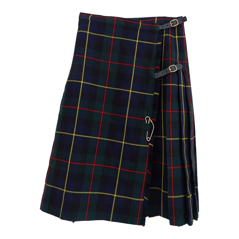 Tartan pleated skirt