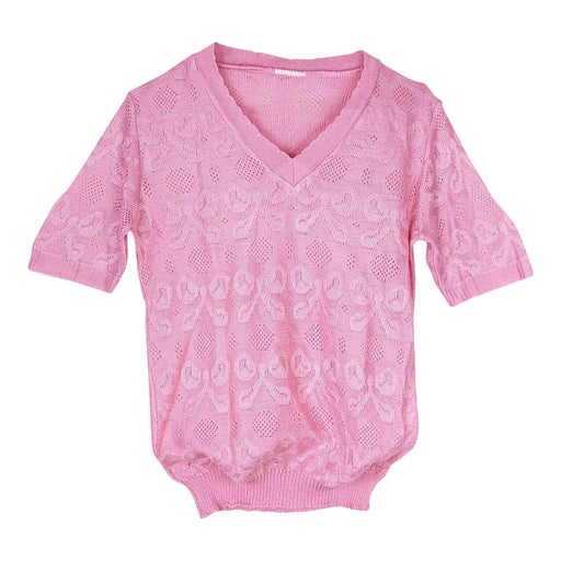 Open knit top