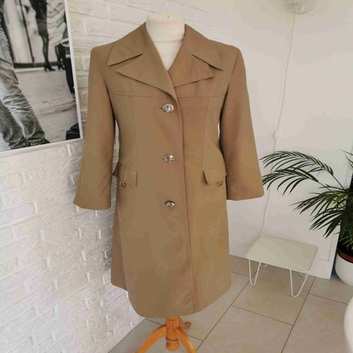 Canvas trench coat