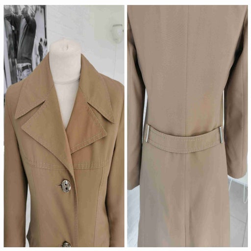 Canvas trench coat