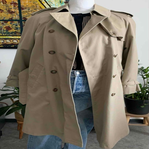 Belted trench coat