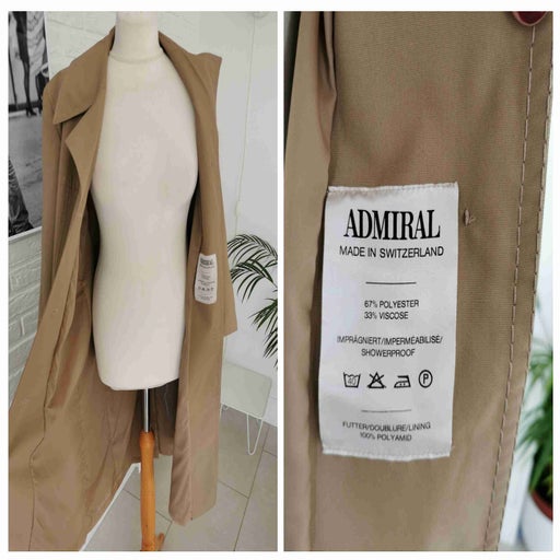 Canvas trench coat