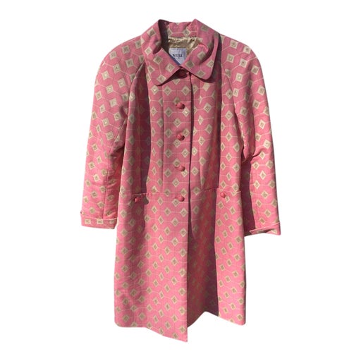 Long patterned coat