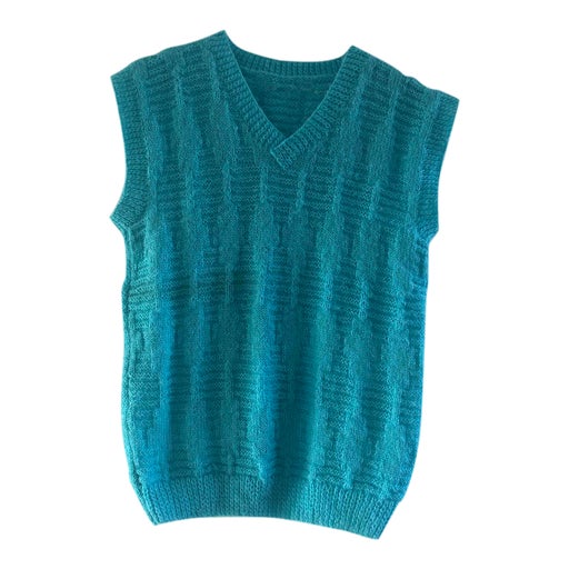Pull sans manche en laine
