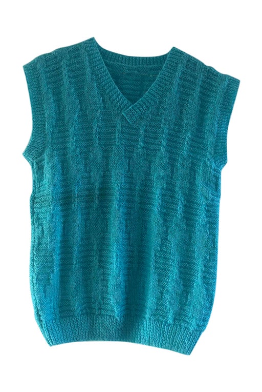 Sleeveless wool sweater