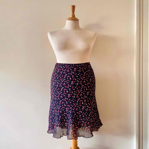 Floral midi skirt