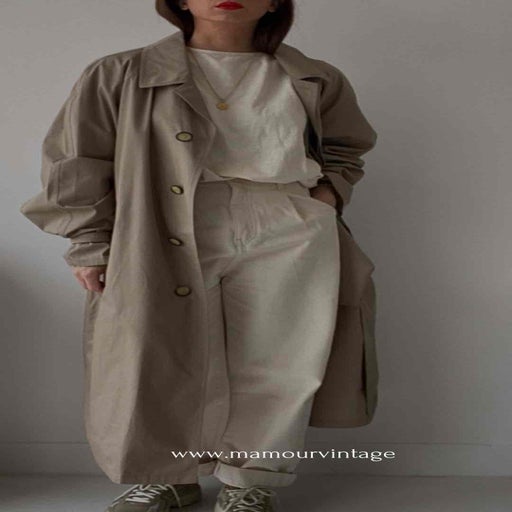 Cotton trench coat