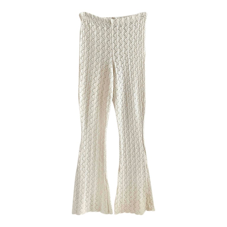 Crochet flared pants