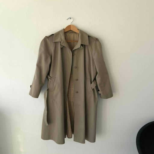 Belted trench coat