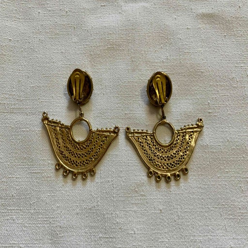 silver earrings