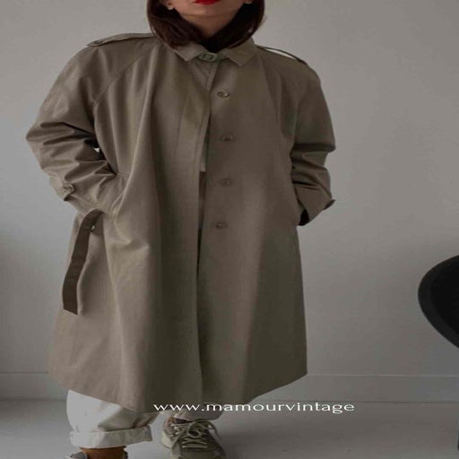 Belted trench coat