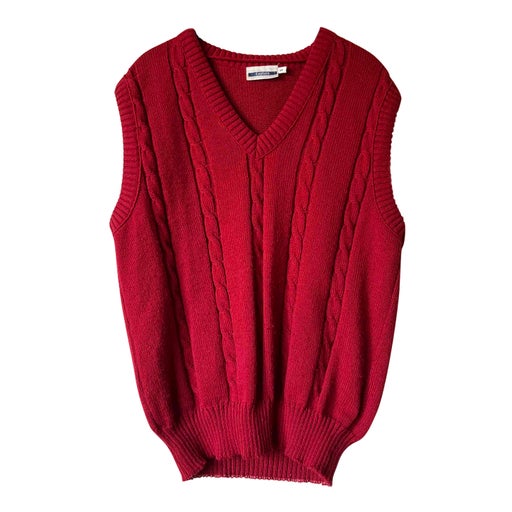 Pull sans manche torsadé