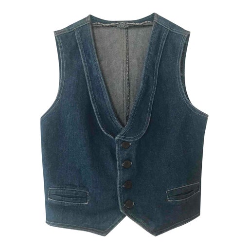 Sleeveless denim vest