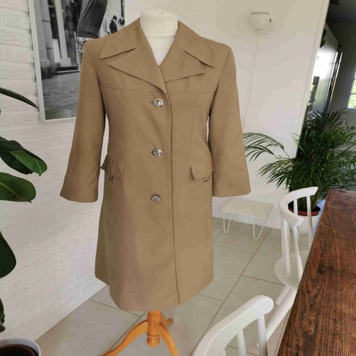 Canvas trench coat