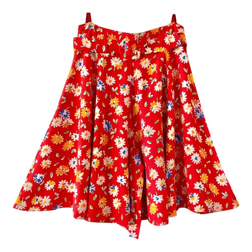 Jupe culotte à fleurs