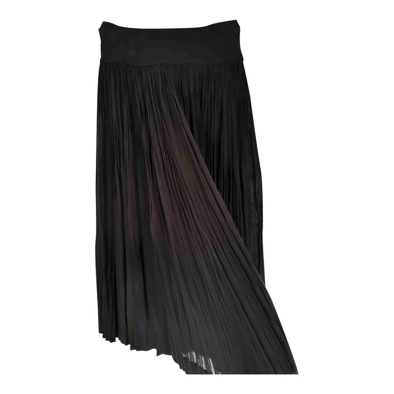 Pleated midi skirt