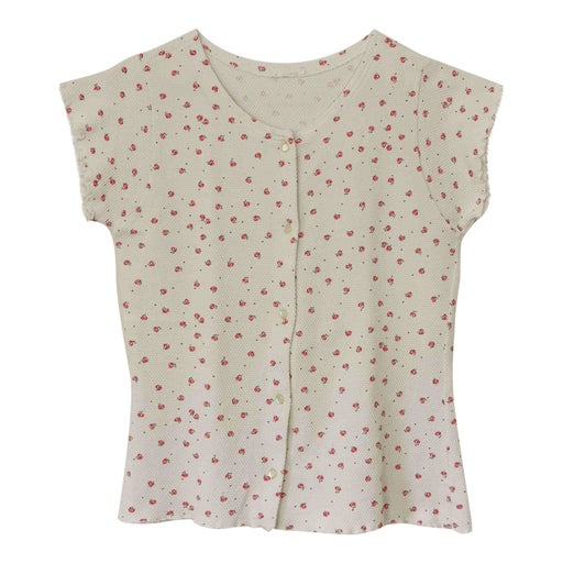 Textured cotton top