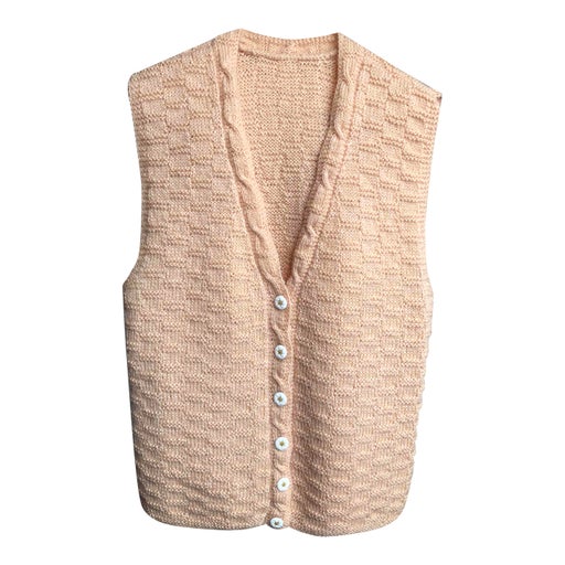 Sleeveless wool vest
