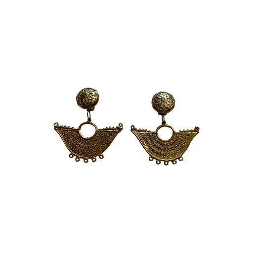 silver earrings