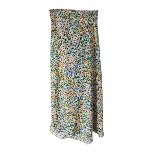 Floral wrap skirt