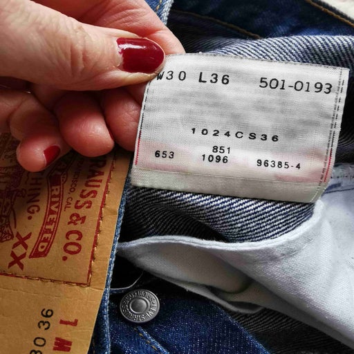 Levi's 501 W30L36 jeans