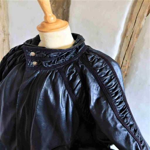 Leather blouse